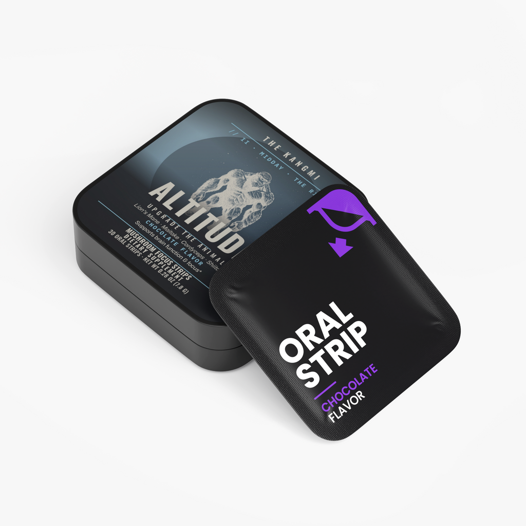 ALTITUDE mushroom focus strips tin, chocolate flavour