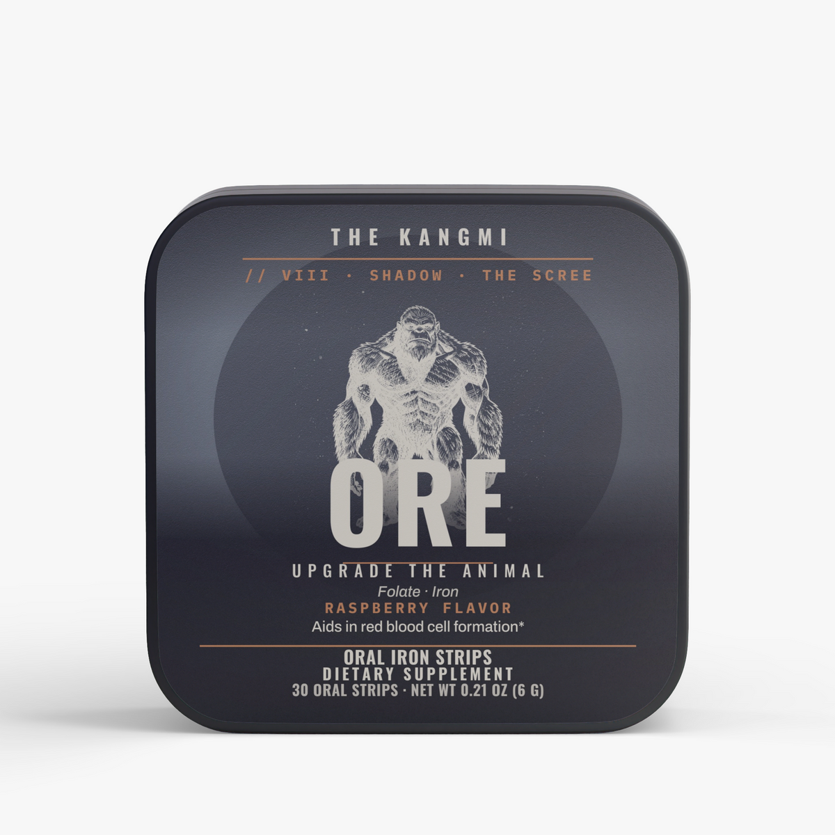 THE KANGMI ORE oral iron strips, 30 strip tin
