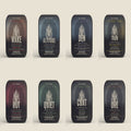 THE EXPEDITION · all eight THE KANGMI tins, numerals I to VIII, 30 oral strips each